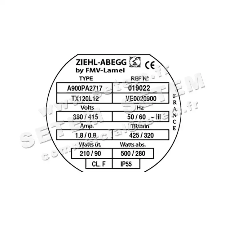 1809000315-MOTEUR FMV TX120L12 *19022* 2