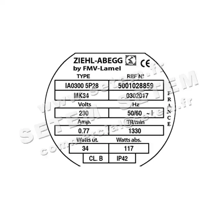 1809000568-VENTILATEUR FMV IA300.5P28.MK34 *5001028859* 3