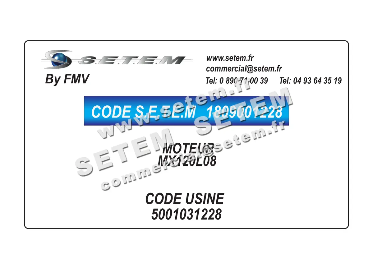 1809001228-MOTEUR FMV MX120L08 *5001031228*