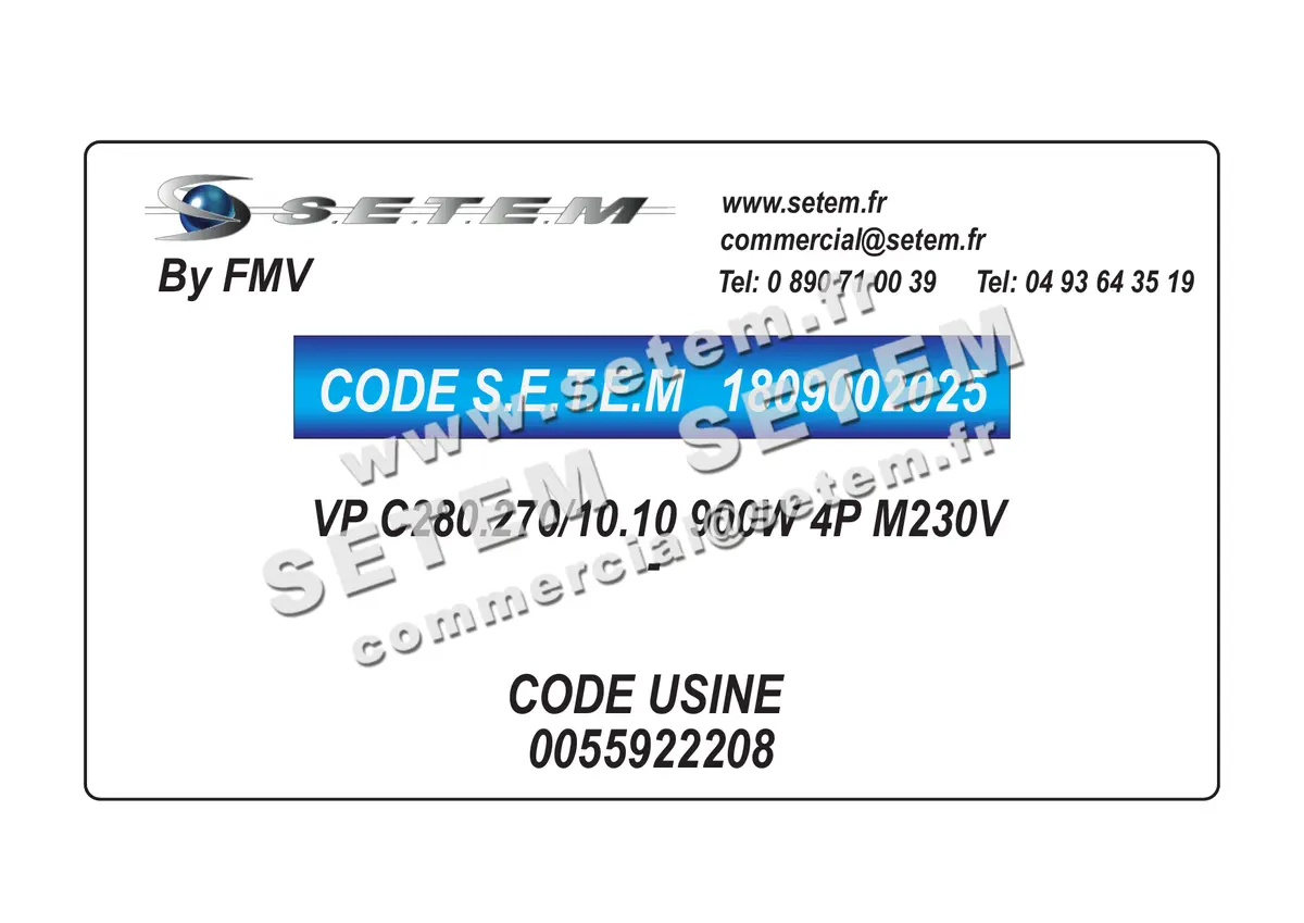 1809002025-MOTO-VENTILATEUR VP C280.270/10.10 900W 4P M230V FMV *0055922208*