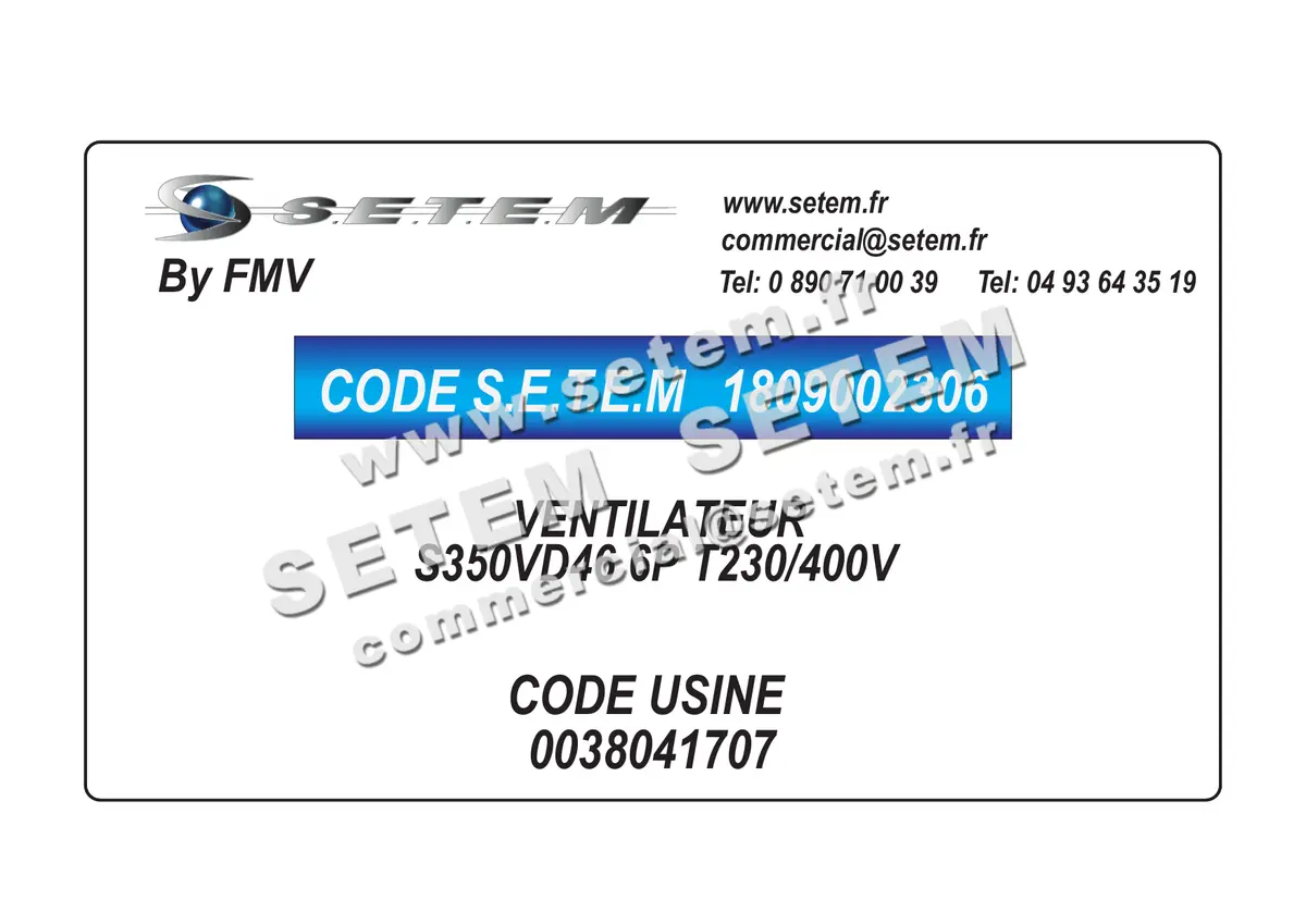 1809002306-VENTILATEUR FMV S350VD46 6P T230/400V *38041707*