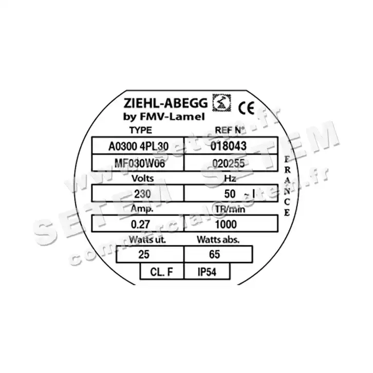 1809002342-VENTILATEUR FMV A0300.4PL30.MF030W6 *18043* 3