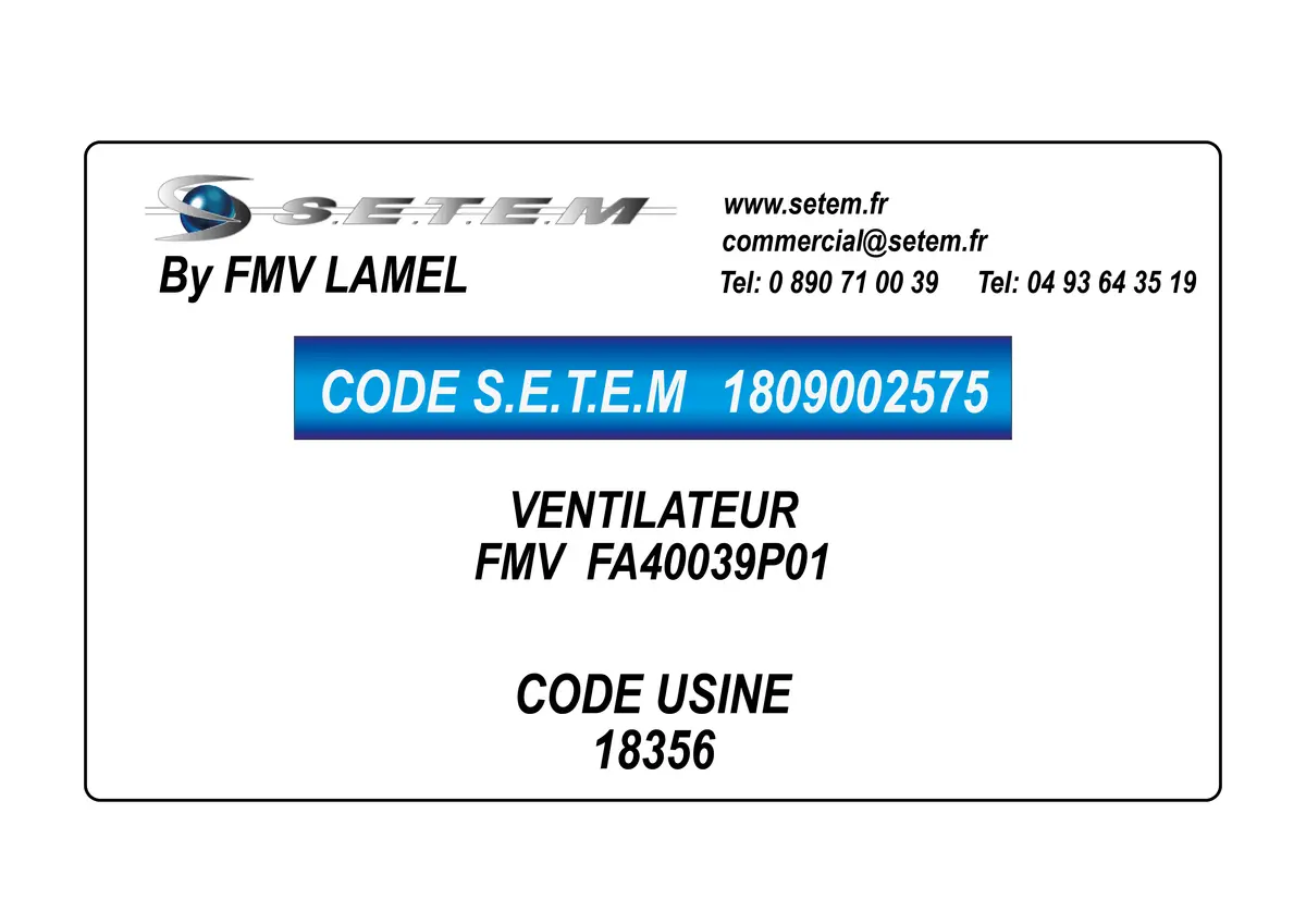 1809002575-VENTILATEUR FMV FA40039P01 *18356*