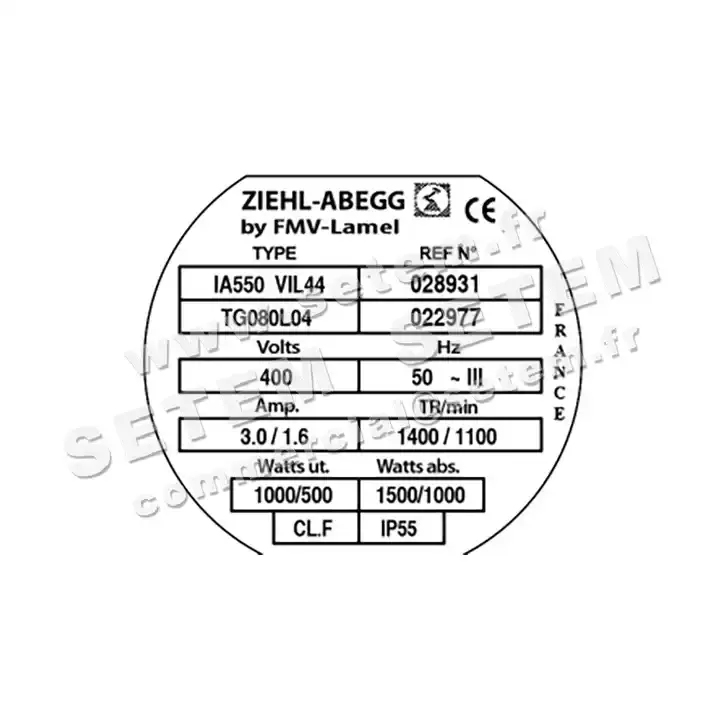 1809002692-VENTILATEUR FMV IA550VIL44.TG80L4 *28931* 3