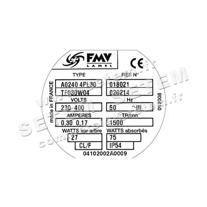 1809002706-VENTILATEUR FMV A240.4PL30.TF30W4 *18021* 3
