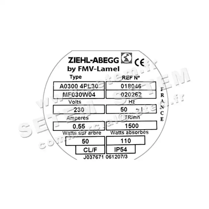 1809002805-VENTILATEUR FMV A0300.4PL30.MF030W04 *18046* 3