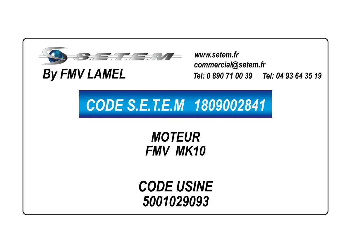 1809002841-MOTEUR FMV MK10 *5001029093*