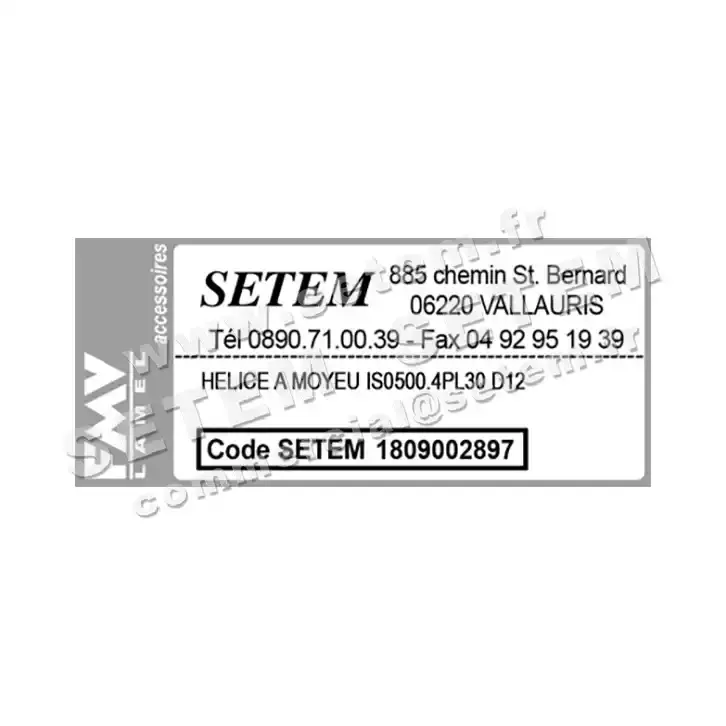 1809002897-HELICE A MOYEU IS0500.4PL30 D12 FMV 2