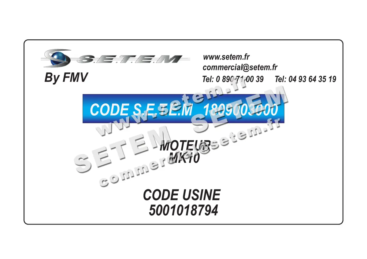 1809003000-MOTEUR FMV MK10 *5001018794*