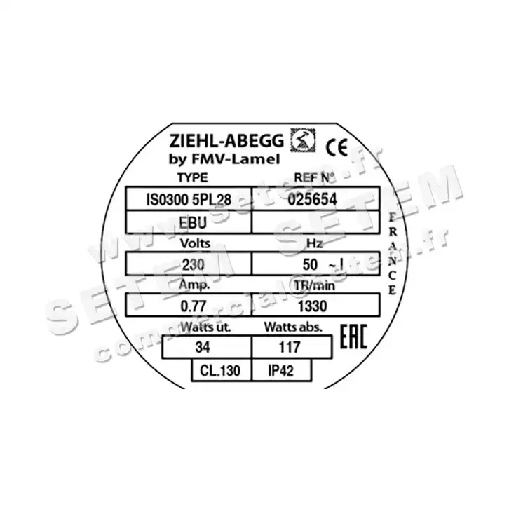 1809003380-VENTILATEUR FMV IS0300.5P28.MK34 *5001025654* 3