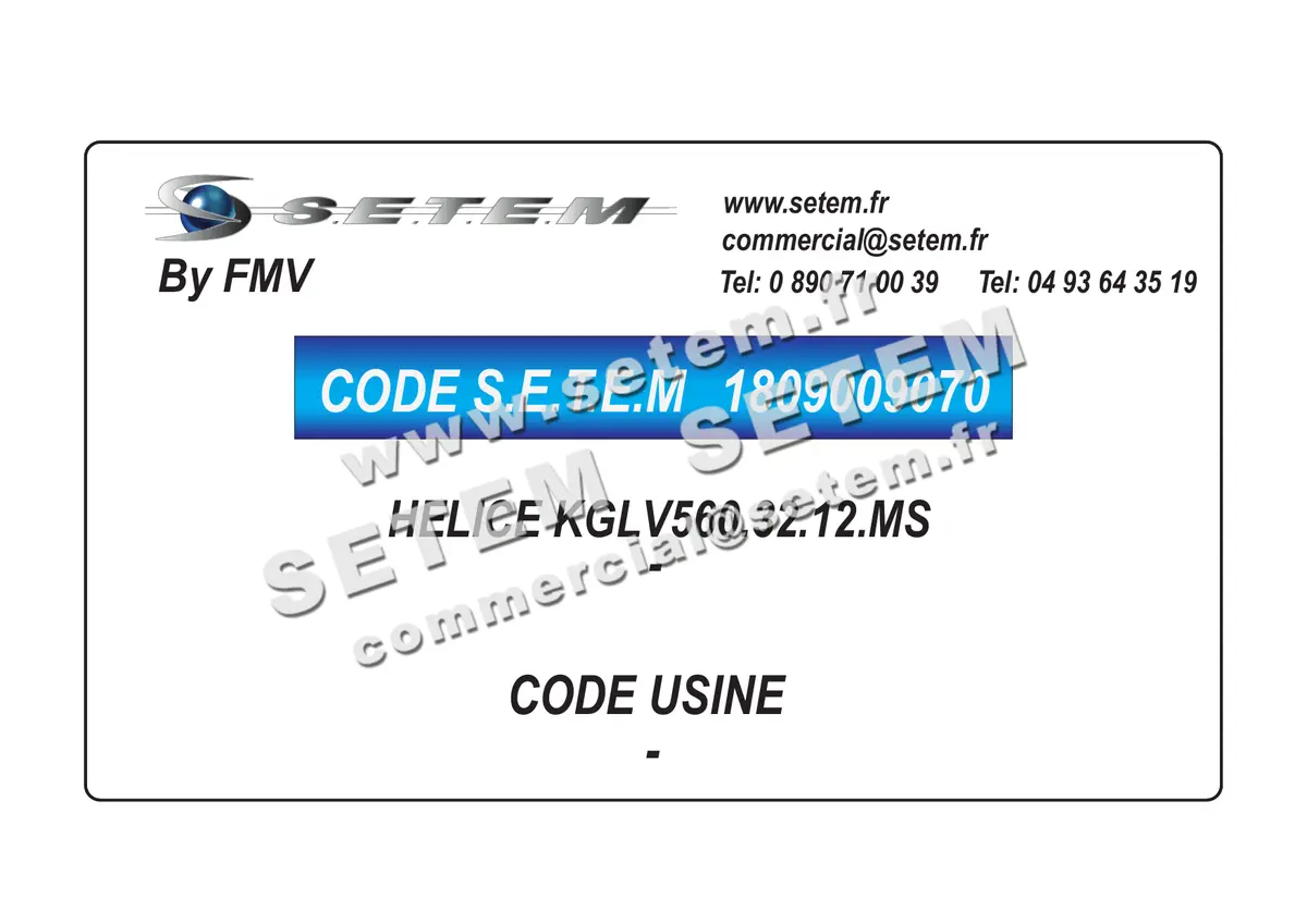 1809009070-HELICE KGLV560.32.12.MS FMV