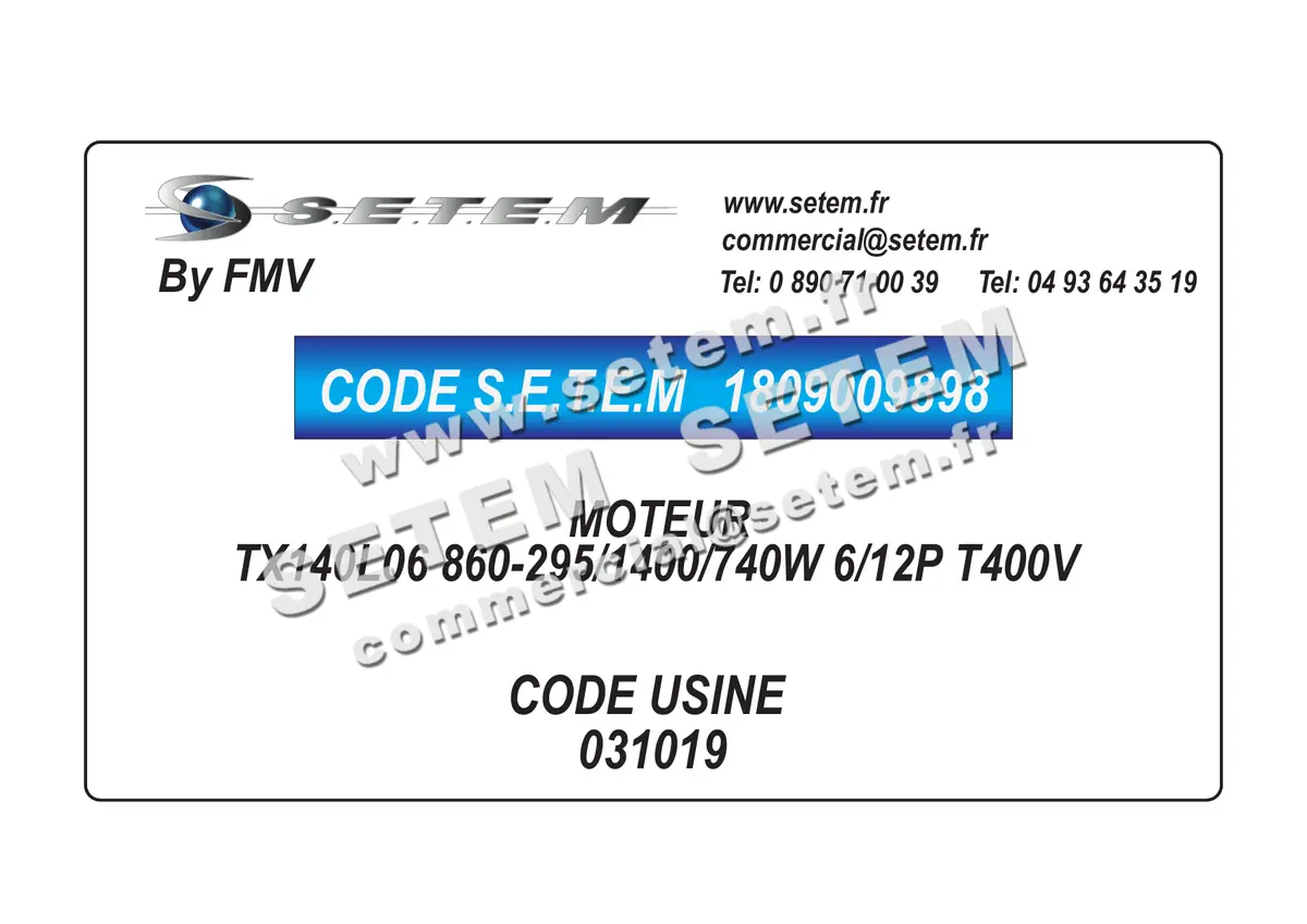 1809009898-MOTEUR FMV TX140L06 860-295/1400/740W 6/12P T400V *31019* 4