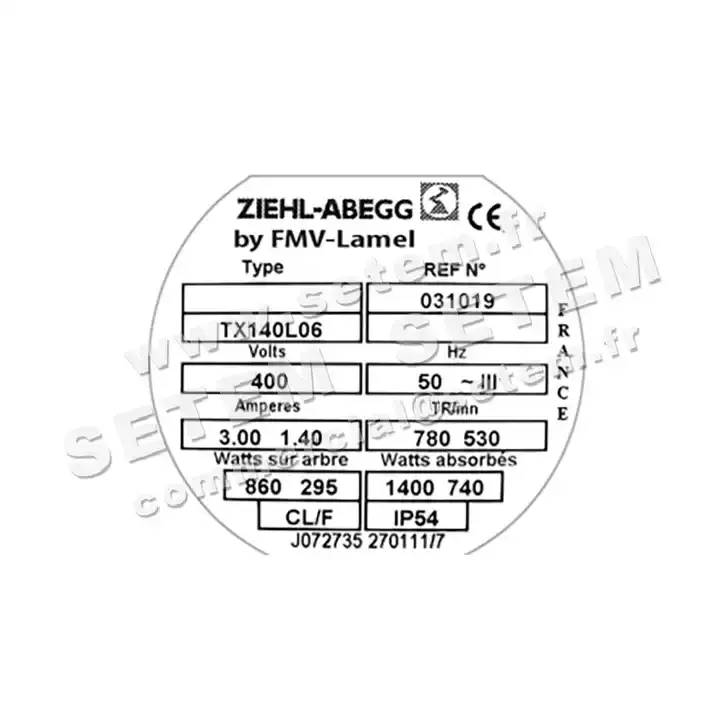 1809009898-MOTEUR FMV TX140L06 860-295/1400/740W 6/12P T400V *31019* 2