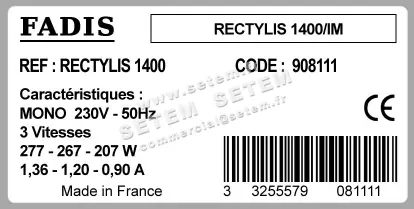 1818508611-CAISSON FADIS RECTYLIS 1400 *908111* 2