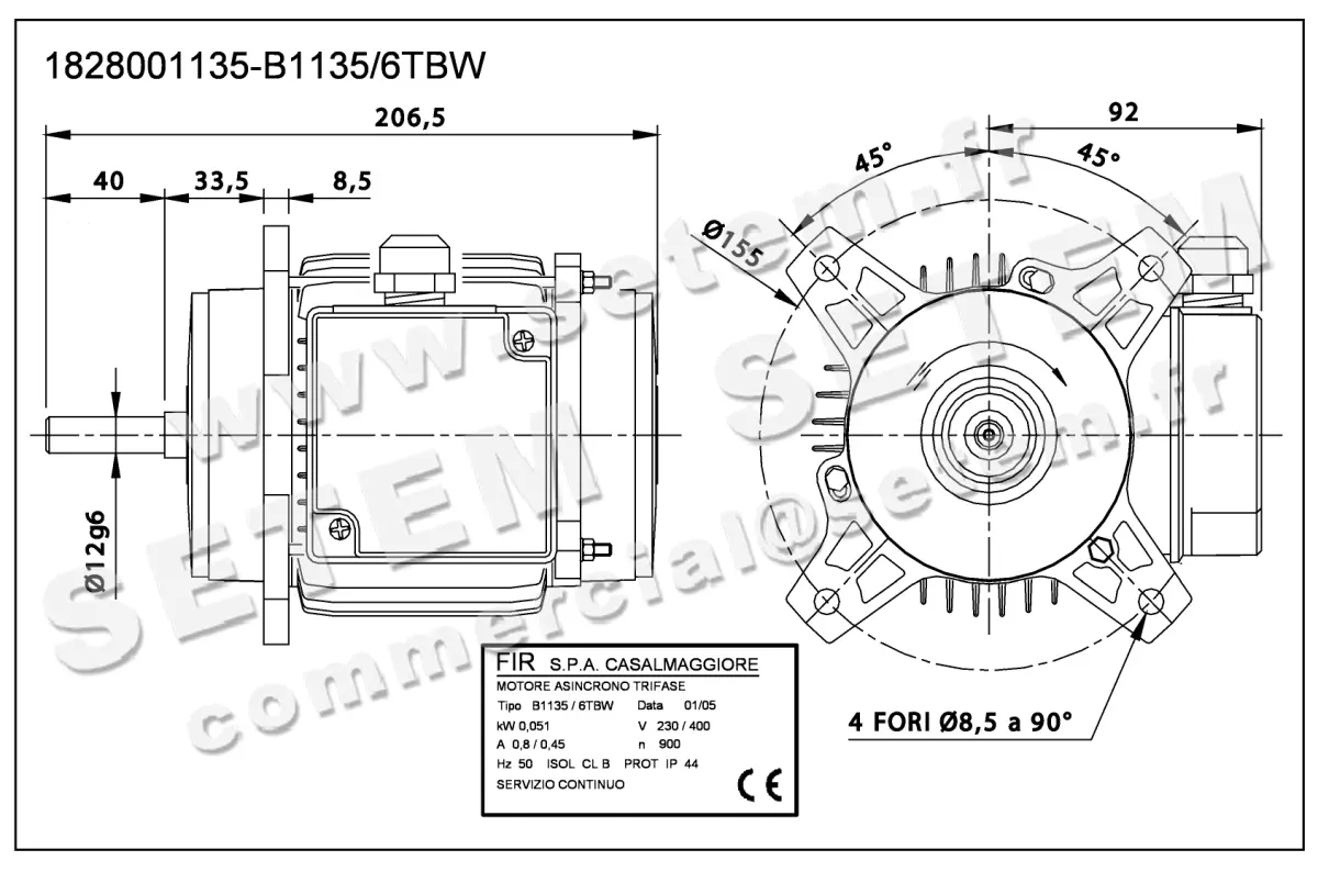1828001135-MOTEUR FIR B1135/6TBW 2