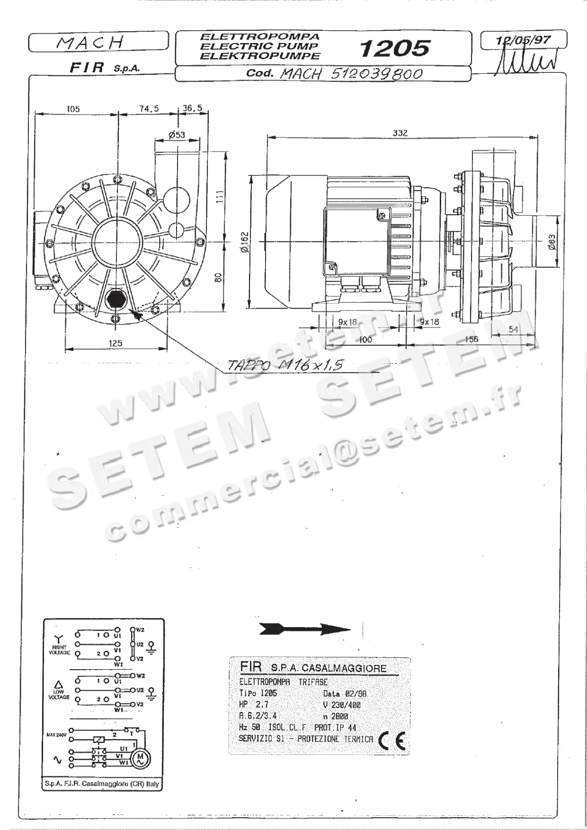 1828001205-POMPE FIR 1205