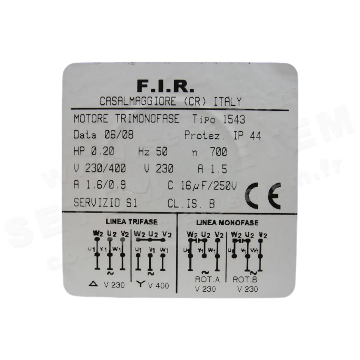 1828001543-MOTEUR FIR 1543