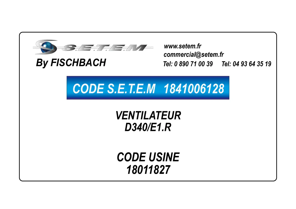 1841006128-VENTILATEUR FISCHBACH D340/E1.R *18011827*