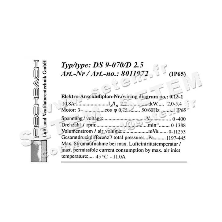 1841006405-VENTILATEUR FISCHBACH DS9.070/D2.5 *18011972* 3