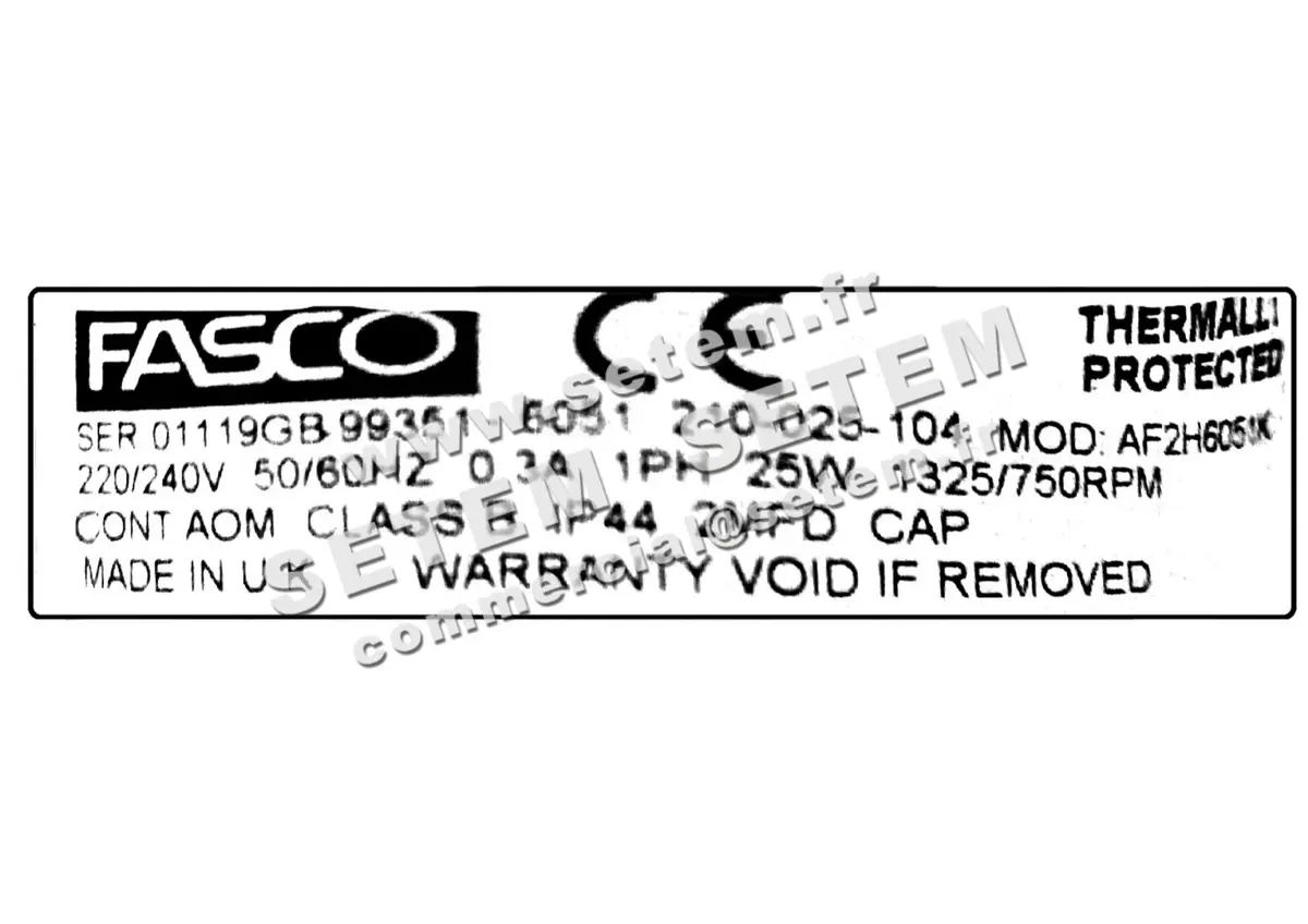 1849000048-MOTEUR FASCO AF2H6051K "210.025.104"