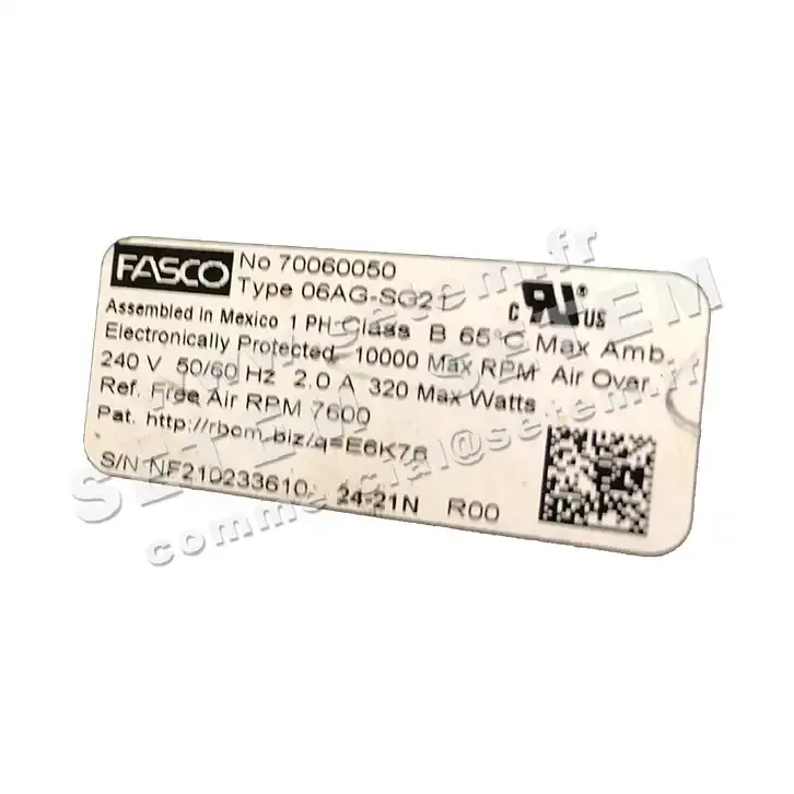1849000090-VENTILATEUR FASCO 06AG-SG21 *70060050*