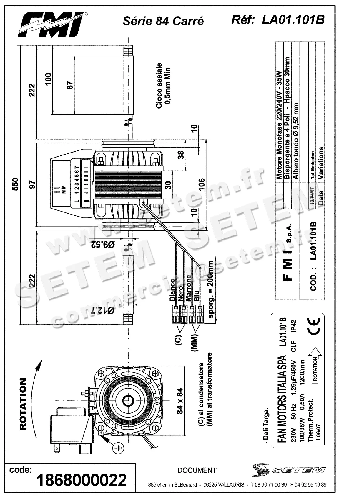 1868000022-MOTEUR FMI LA01.101B 2