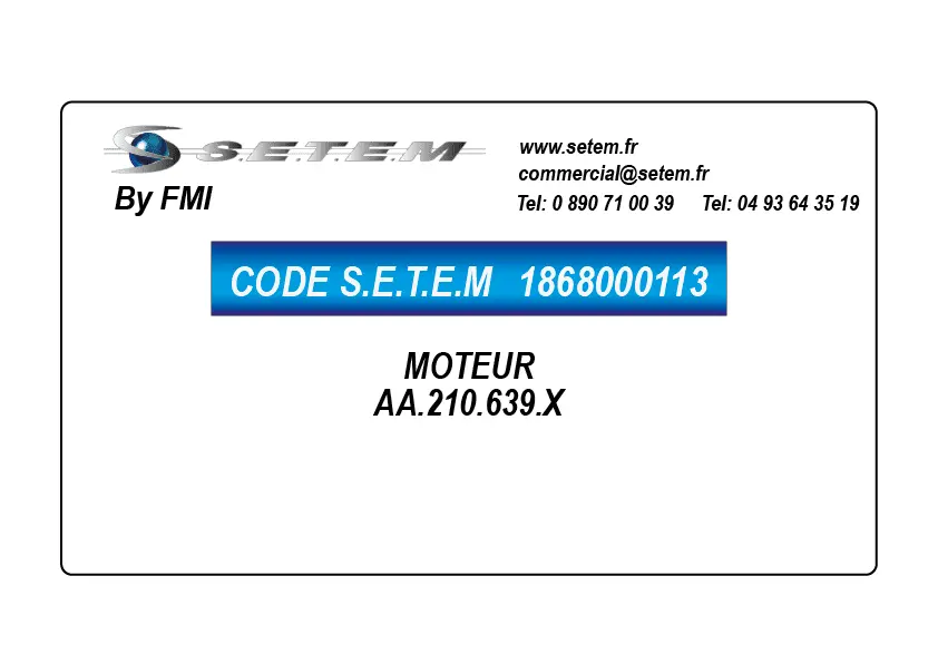 1868000113-MOTEUR FMI AA.210.639.X