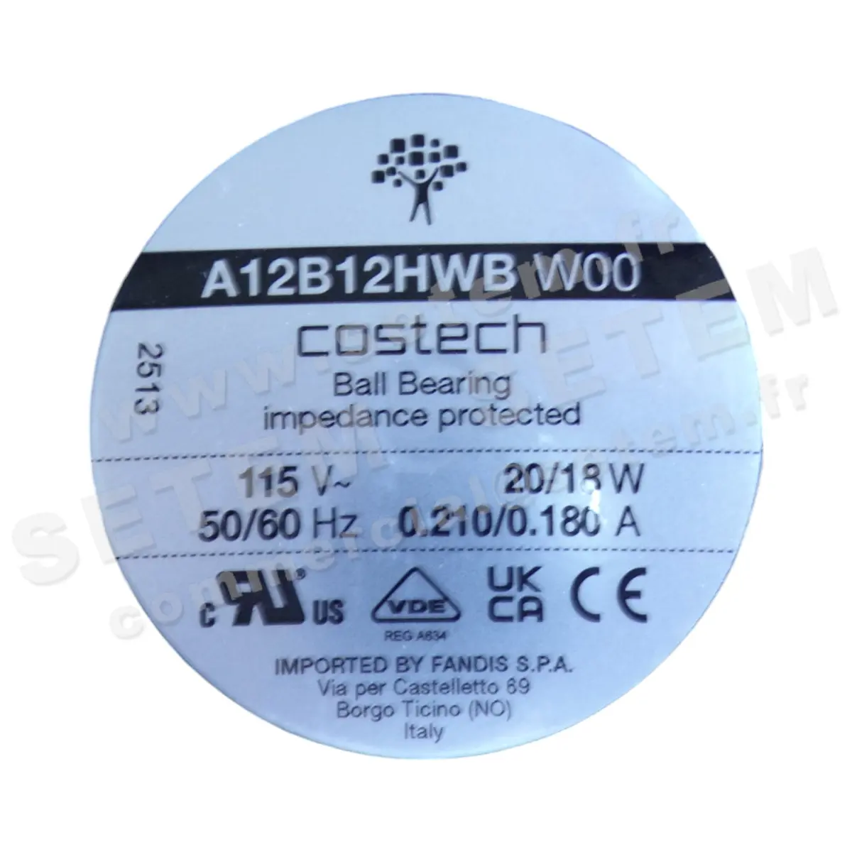 1871001017-VENTILATEUR COSTECH A12B12HWBW00