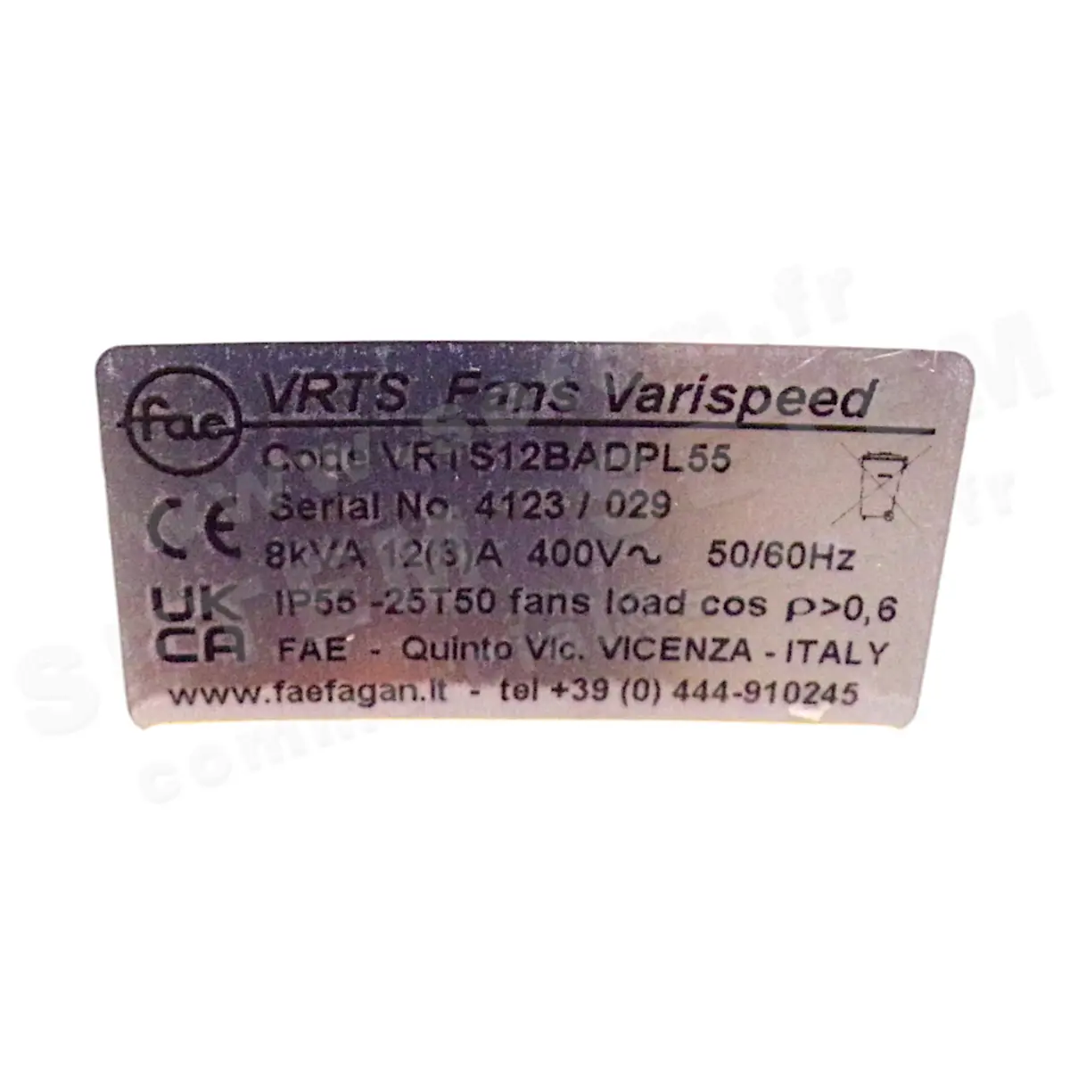 1897001000-VARIATEUR FAE VRTS12BADPL55