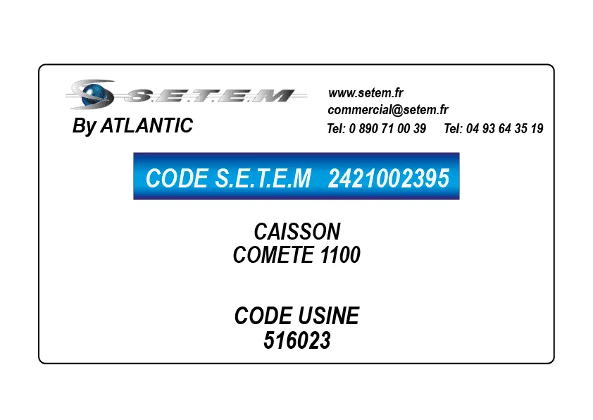 2421002395-CAISSON ATLANTIC COMETE 1100 *516023*