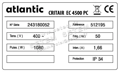2421005878-CAISSON ATLANTIC CRITAIR EC4500PC *512195* 5