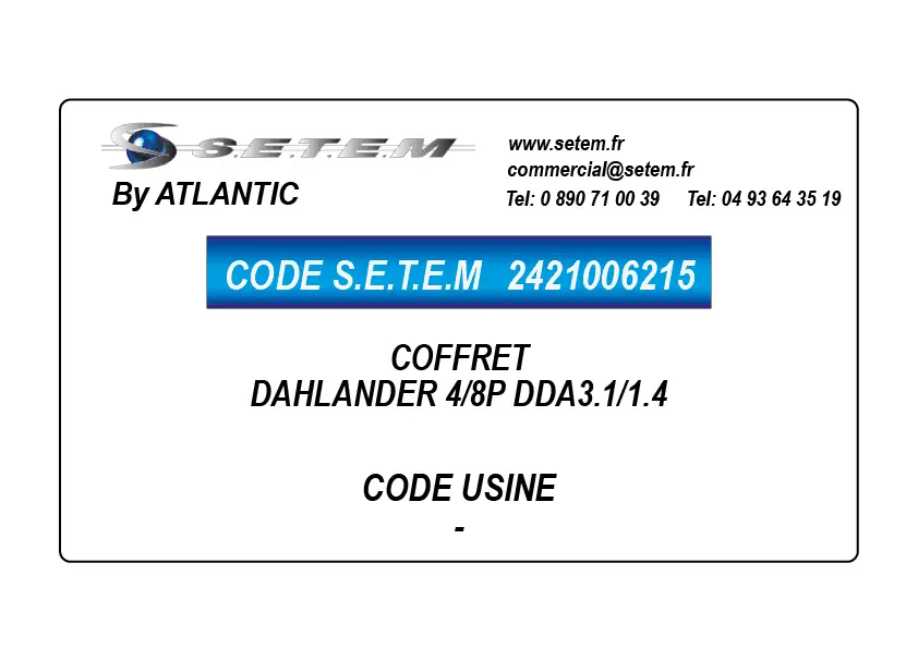 2421006215-COFFRET DAHLANDER 4/8P DDA3.1/1.4 ATLANTIC