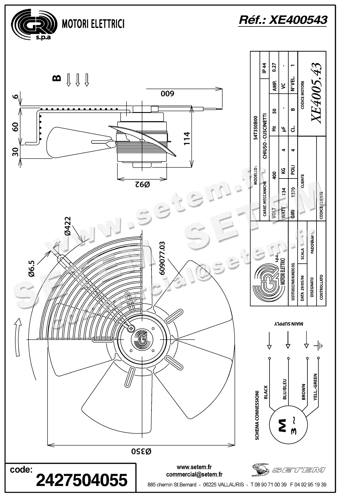 2427504055-VENTILATEUR GR S4T350B00 2