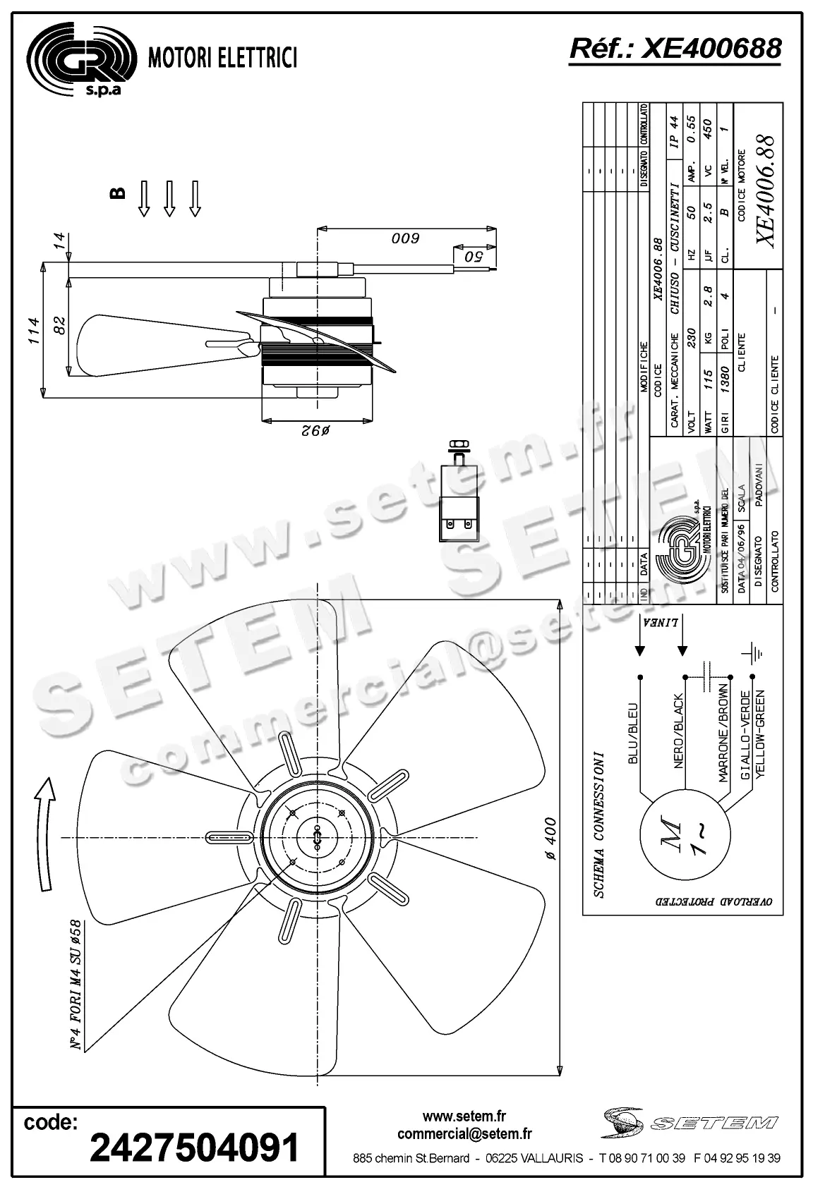 2427504091-MOTOHELICE GR XE400688 4
