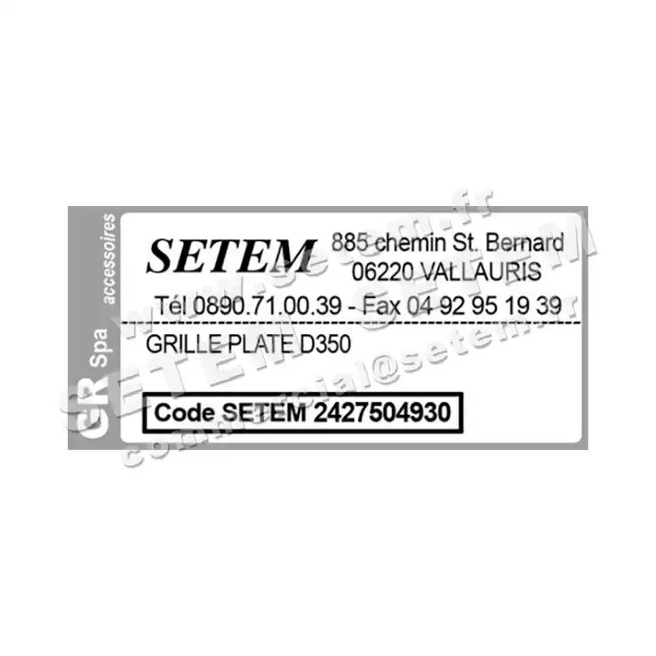 2427504930-GRILLE GR PLATE D350MM 3