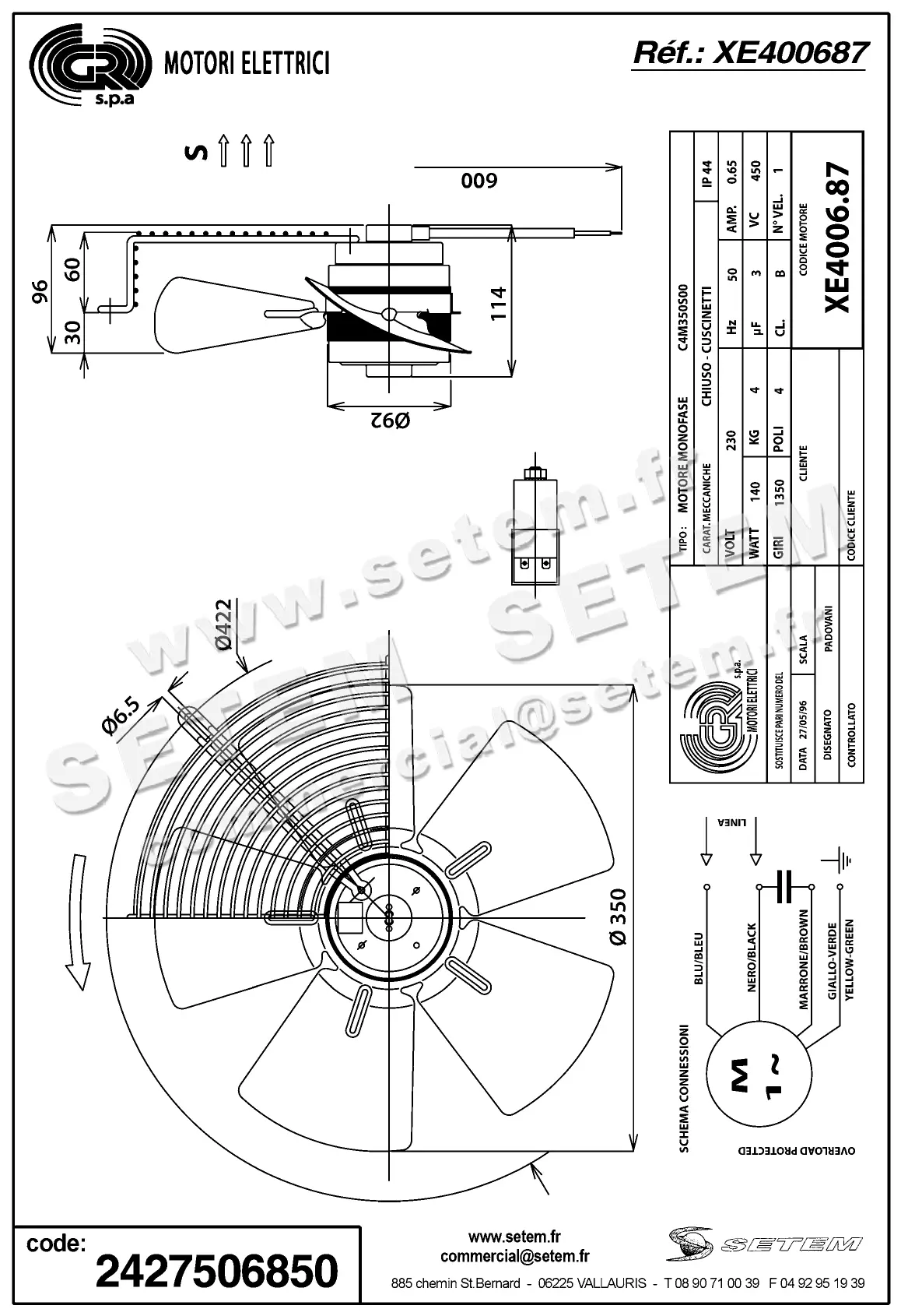 2427506850-VENTILATEUR GR XE400687 2