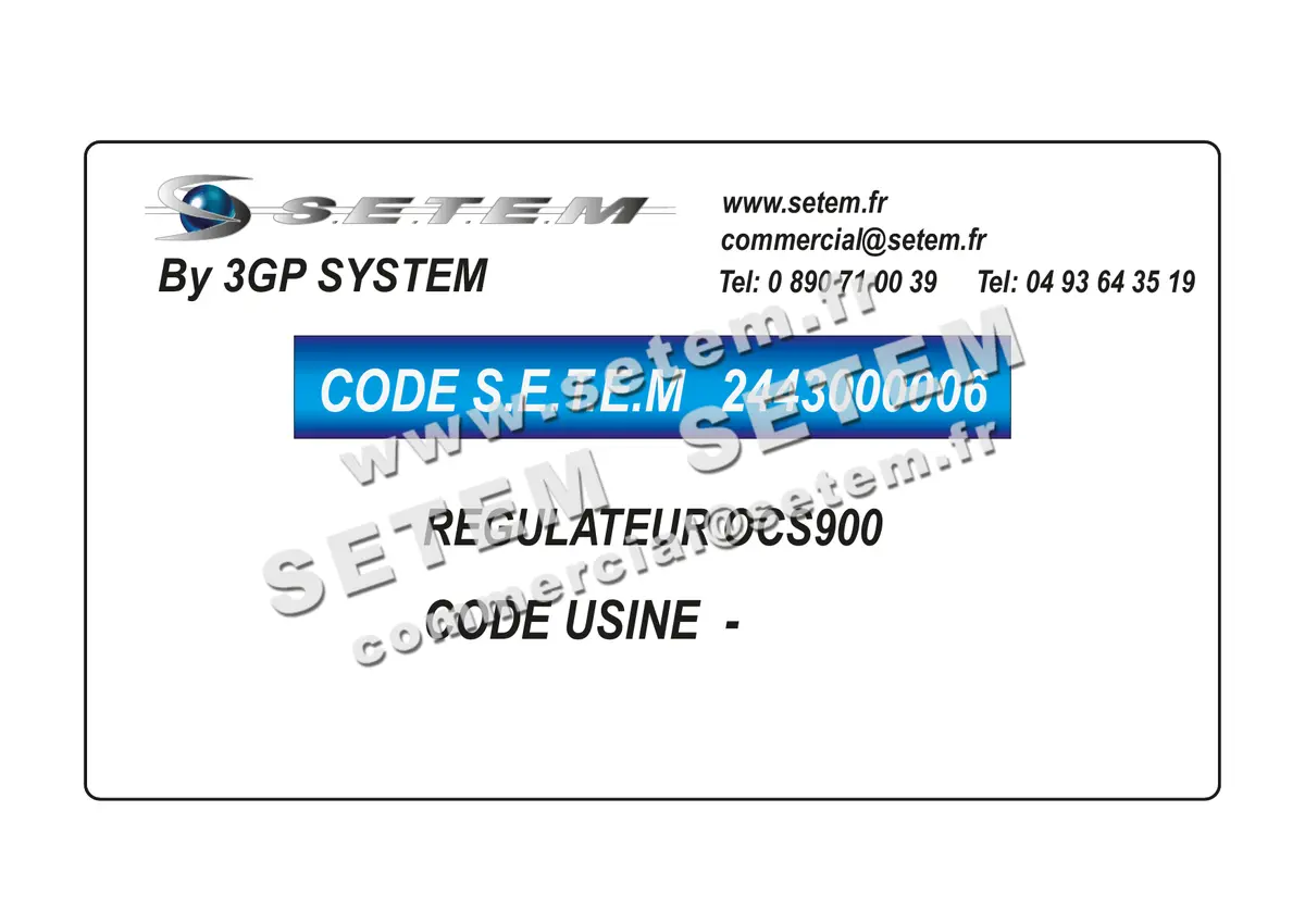 2443000006-REGULATEUR 3GP OCS900 2