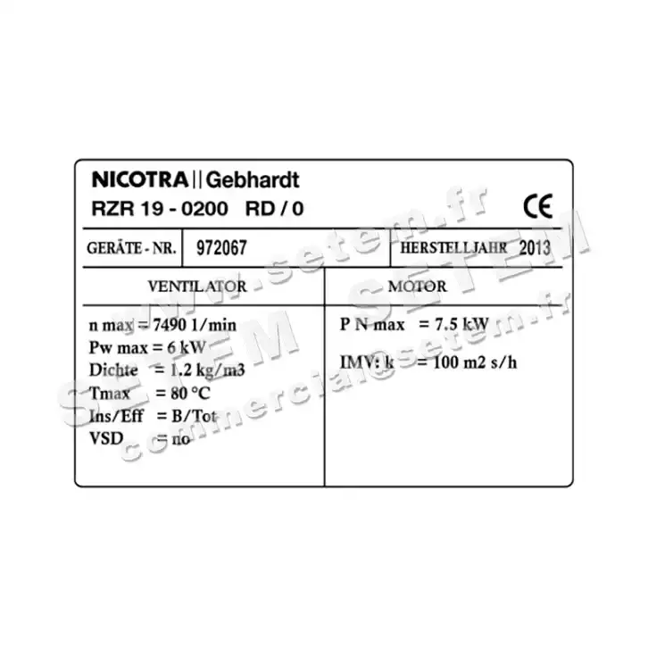 2451000040-VENTILATEUR GEBHARDT RZR19.0200 RD 0° +PI+BR 3