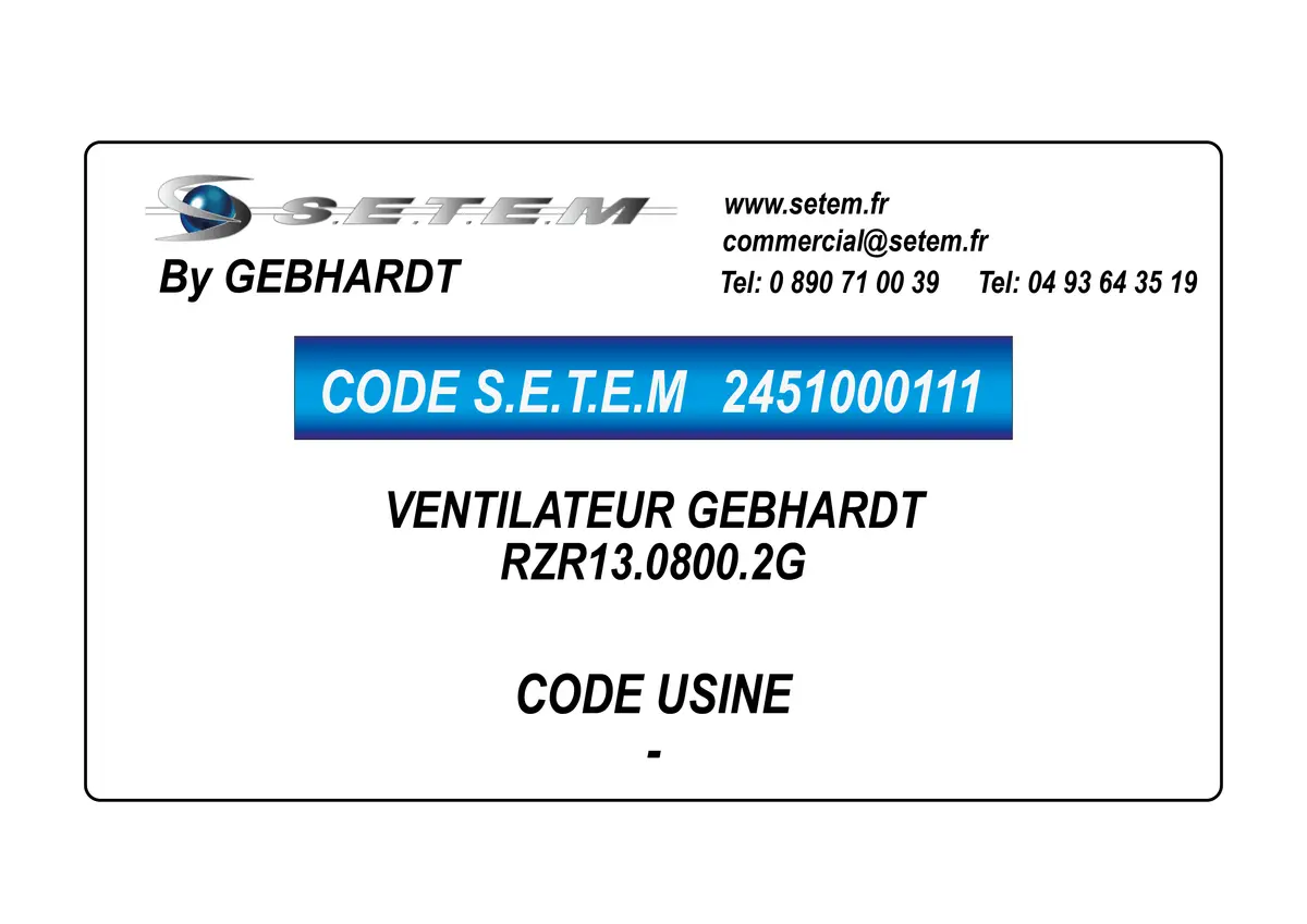 2451000111-VENTILATEUR GEBHARDT RZR13.0800.2G