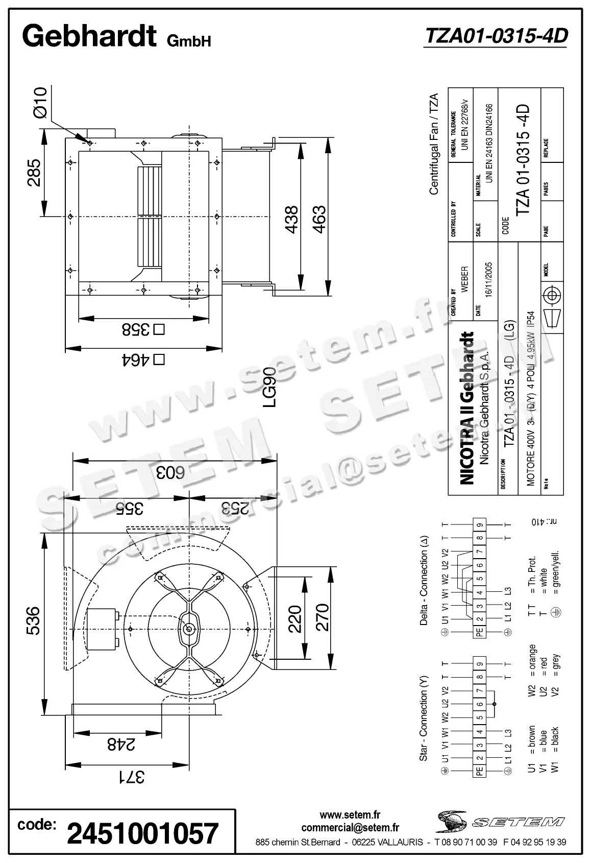2451001057-VENTILATEUR GEBHARDT TZA01.0315.4D 2