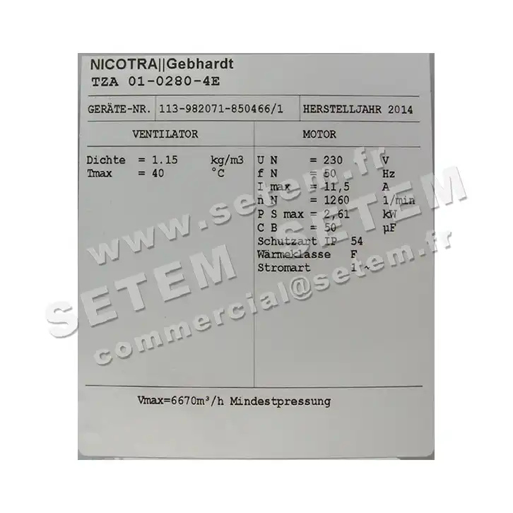 2451002054-VENTILATEUR GEBHARDT RDH355L *632107W* 2