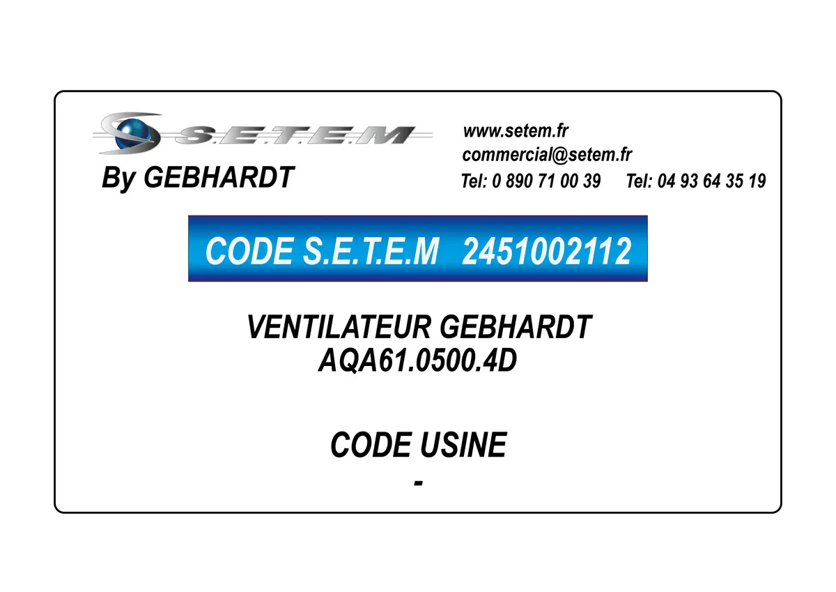 2451002112-VENTILATEUR GEBHARDT AQA61.0500.4D