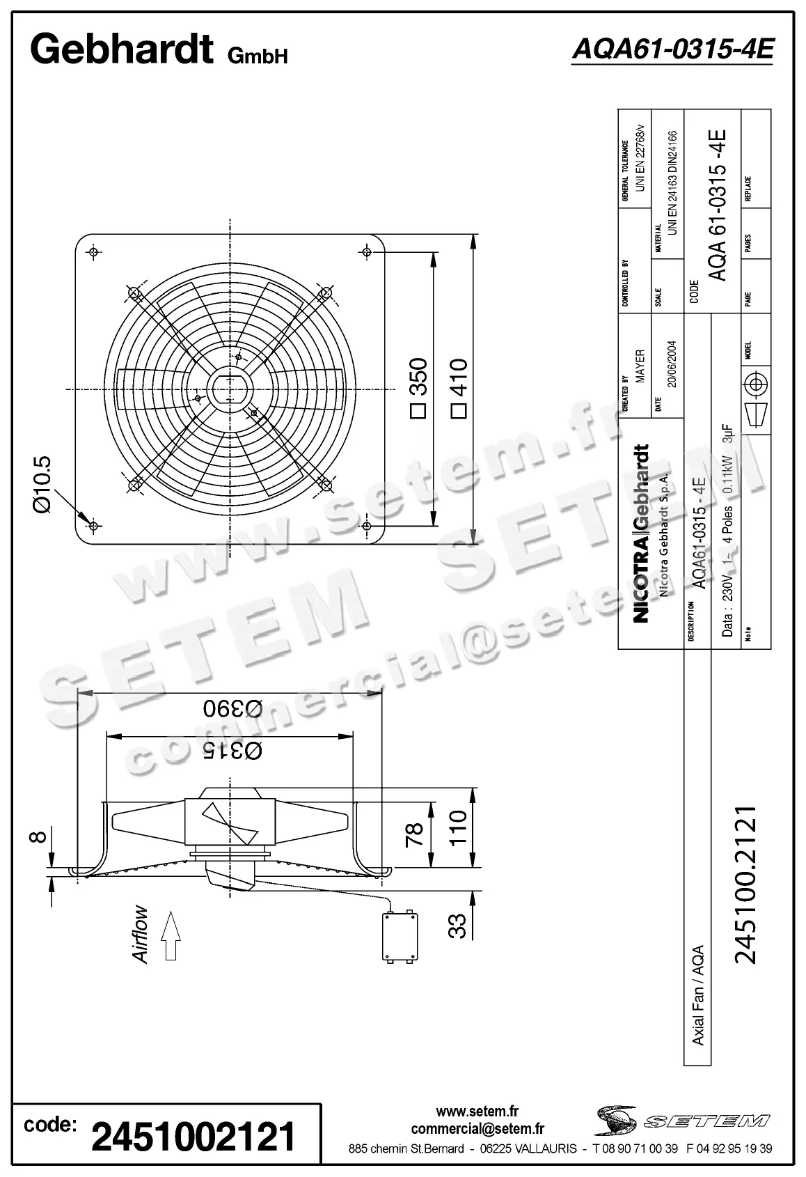 2451002121-VENTILATEUR GEBHARDT AQA61.0315.4E 2
