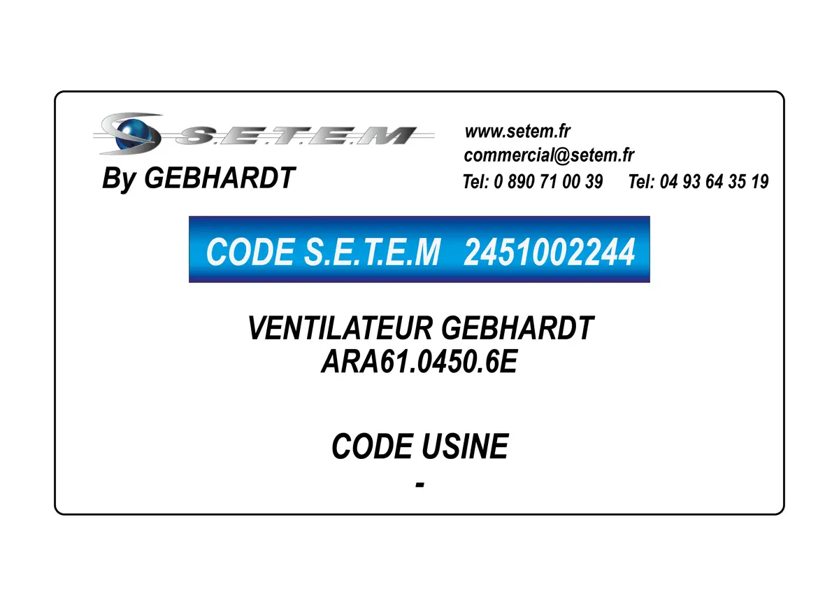 2451002244-VENTILATEUR GEBHARDT ARA61.0450.6E