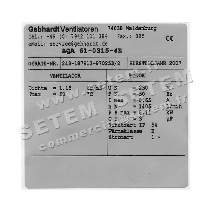 2451003121-VENTILATEUR GEBHARDT AQA61.315.4E 2