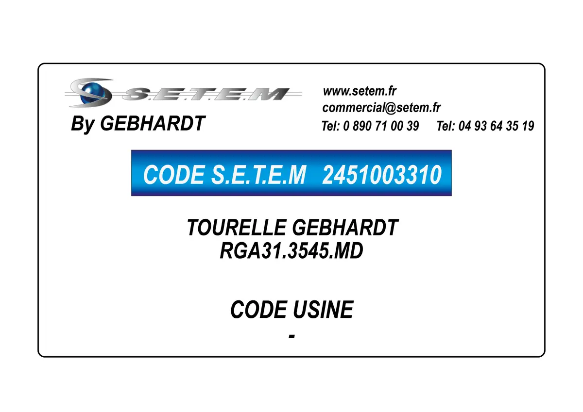 2451003310-TOURELLE GEBHARDT RGA31.3545.MD
