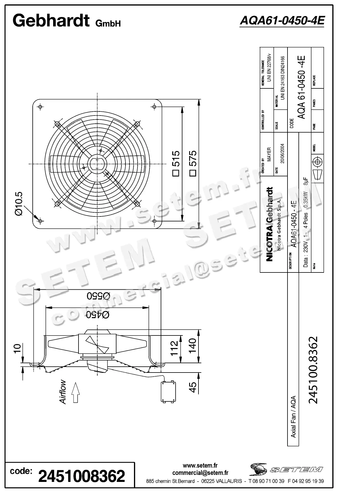 2451008362-VENTILATEUR GEBHARDT AQA61.0450.4E 2