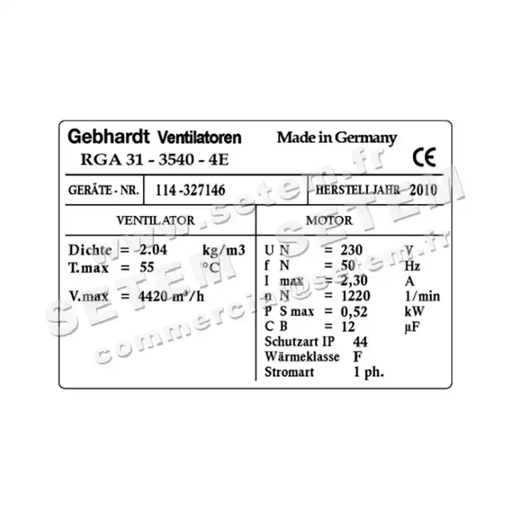 2451009030-TOURELLE GEBHARDT RGA31.3540.4E 3