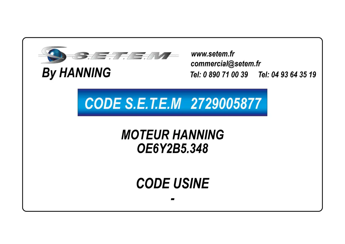 2729005877-MOTEUR HANNING OE6Y2B5.348