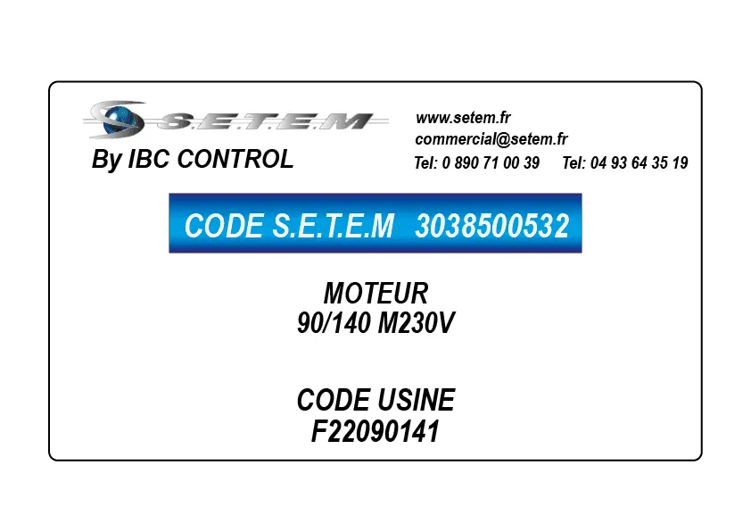 3038500532-MOTEUR 90/140 M230V *F22090141*